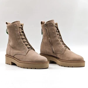 Paul Green Joan Damen-Schnürstiefel Sand Nubuk Festival Combat Größe 7US AUS 4,5 - Bild 1 von 11
