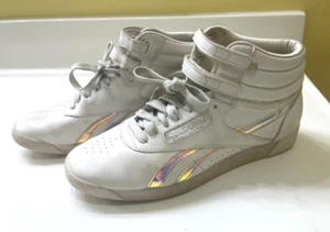 Reebok Schuhe Gr. 8 weiß Damen Aerobic Schuhe Oldschool nicht Vintage High Top - Bild 1 von 10