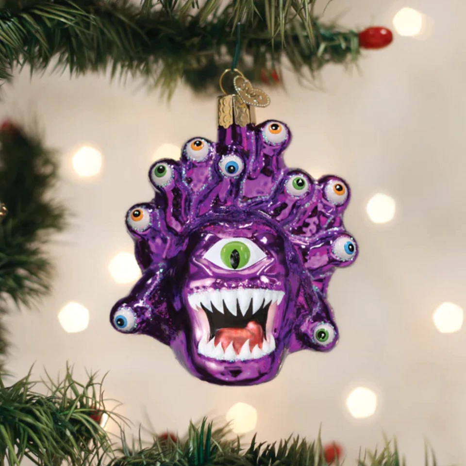 Old World Christmas 44229 Blown Glass Ornament Dungeons & Dragons Beholder