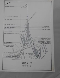 CMSTP&P Milwaukee Road SideTrack, 12 Individual Maps Detailing Business Tracks - Picture 1 of 12