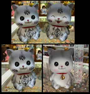 Thai amulets Lucky Cat Cats are popular in business trading money charms Aj Kom - Picture 1 of 12