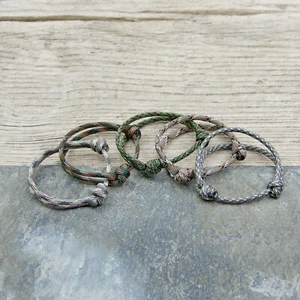Elite Range, Adjustable Paracord Bracelet Sliding Knot - Bushcraft Camo Colours - Picture 1 of 8