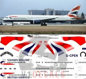 V1 Decals Boeing 757-200 British Airways for 1/144 Minicraft Model Airplane Kit - Bild 1 von 8