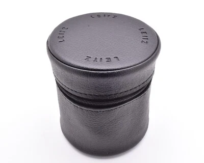 Leica Leitz Black Leather Lens Case 4.00" x 3.50" (#12935) - Image 1 of 4