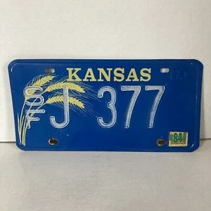 1984 Kansas License Plate J 377 Stafford County SF Collector Man Cave Garage - Picture 1 of 3