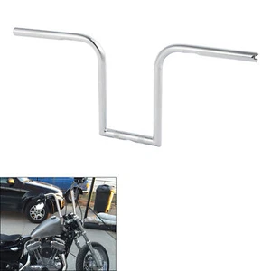 12" Ape Hanger 1" Handlebar Chrome Fit For Harley Dyna Softail Sportster 883 - Picture 1 of 8