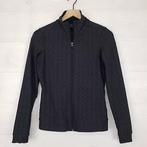 Giacca da allenamento Prana Randa tasche finto collo zip intera donna taglia XS grigio nero - Foto 1 di 14