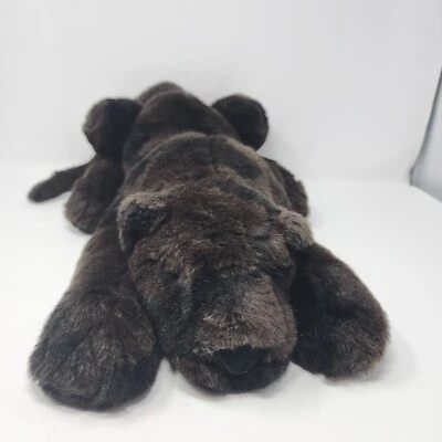 Manhattan Toy Company Leopard Jaguar Rare Black  Plush Spotted Toy Large - image 1 of 4