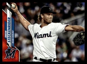 2020 Topps Drew Steckenrider  Factory Set Orange /99 600 Miami Marlins