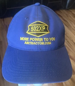 502XP Air Tractor, More Power To You Strap Back Hat Blue - Picture 1 of 3