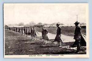 1918. CAMP FREMONT, CAL. SHELTER TENTS. POSTCARD. JB5