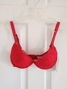 NWT - Jezebel lace pushup bra - Red - 34B - Picture 1 of 9