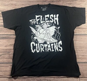 Rick And Morty Flesh Curtains Adult Swim Band Tee Shirt Size XL - Picture 1 of 6