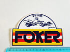Klebstoff Foker Team Jeans Sticker Autocollant Aufkleber Vintage 80S Original