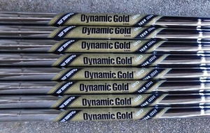 3-PW TRUE TEMPER TOUR ISSUE 120 DYNAMIC GOLD S400 .355" TAPER TIP IRON SHAFTS - Picture 1 of 3