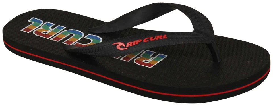 Sandalia Rip Curl Icon para niños - Negra/Roja - Nueva Foto 1 de 1