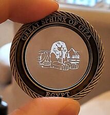 Egypt Bronze Coin Sphinx Hologram Gold Lustre 1922 2022 100th Anniversary Glass