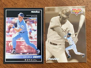 George Brett, K. C. Royals - HOF - 1992 Pinnacle #60 & #282 - NmMt - Free Ship