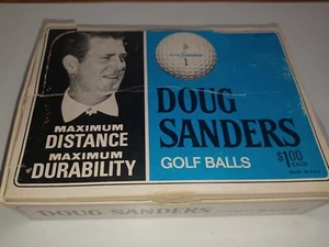 New! Vintage 1960s Doug Sanders Ram Golf Balls Signature Logo 3 Sleeves W/Box (A - Picture 1 of 9