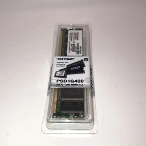 New Sealed PATRIOT PSD1G400 PS000061 1GB 400MHz PC-3200 CL3 RoHS Compliant - Picture 1 of 4