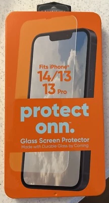 Protector de pantalla Corning Glass iPhone 14/13/13 Pro solo vidrio Foto 1 de 3