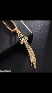 Sword of Imam Ali Muslim Stainless Steel Necklace - Picture 1 of 1