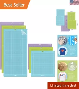 Versatile Crafting Cutting Mats - 6 Pack for Cricut, Ideal for All Materials - Picture 1 of 9