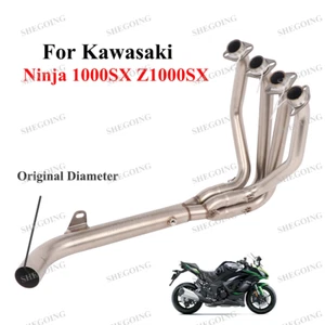 For Kawasaki Ninja 1000SX Z1000SX 20-24 Motocycle Exhaust Front Pipe Stainless - Picture 1 of 5