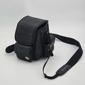 Olympus Camedia Leather Style Compact Camera Case Pouch Bag Flash Case - Picture 1 of 9