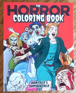 NEW Juan Calle & Santiago Calle "The Horror Coloring Book" for Adults - Picture 1 of 6