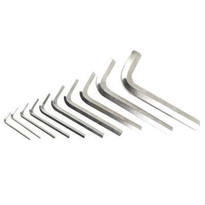 Home Garden Wrench Hand Tools Silver Small 10pcs Hex Wrench Multiple Models - Image 1 of 4