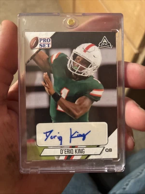 2021 Leaf Pro Set College - Autographs D'Eriq King #PS-DEK (AU, RC) - Image 1 of 2