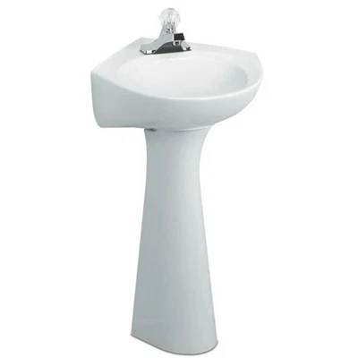 American Standard 0028.000 Pedestal Base Only (Sink Sold Separate) - White - Image 1 of 2