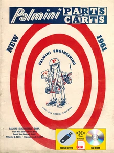 Palmini Piezas Para Carros 1961 De Colección Go Kart Piezas Catálogo PDF USB Flash Drive - Imagen 1 de 12