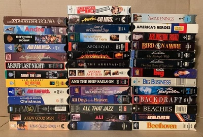 VHS MOVIES -5 for $22.00- FREE SHIPPING- YOU CHOOSE FROM LIST - Image 1 of 2