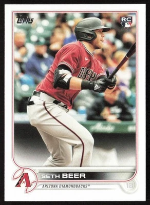2022 Topps Seth Beer #345 Rookie Arizona Diamondbacks - Image 1 of 2