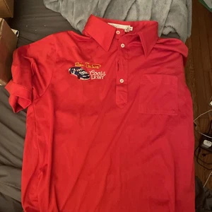 NASCAR Vintage Bill Elliott Coors Light Polo Shirt Down Winston Cup M rot - Bild 1 von 4