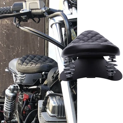 Motorbike Solo Seat w/Spring Base Plate For Honda Rebel 250 300 450 500 Bobber - Image 1 of 4