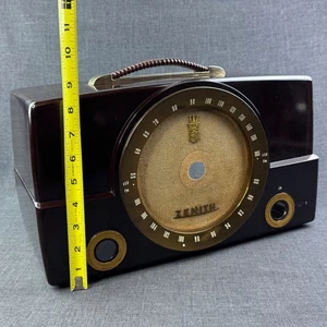 Radio baquelita tubo AM/FM Zenith G725 vintage años 50 LEER DESCRIPCIÓN - Imagen 1 de 23