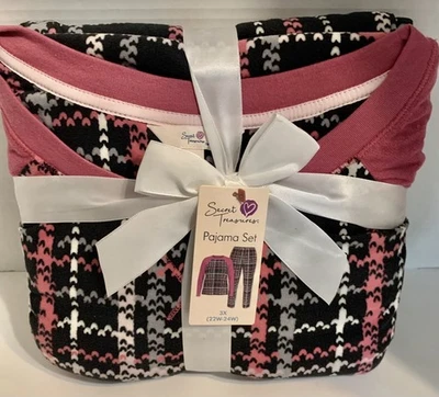 Juego de pijama de felpa manga larga Secret Treasures talla 3X (22W-24W). Nuevo con etiquetas Foto 1 de 4