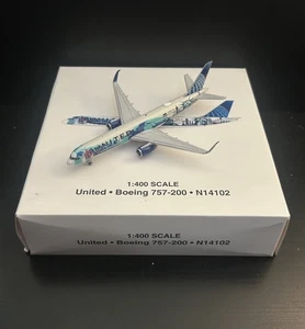 GeminiJets 1:400 United Airlines Boeing 757-200 Her Art Here N14102 New York - Picture 1 of 5