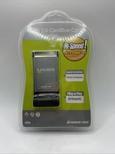 NEW SEALED IO Gear USB II 2.0 Port Cardbus Card PC Card PCMCIA Model: GPU202 - Picture 1 of 8