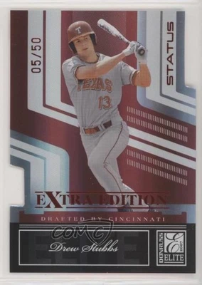 2007 Donruss Elite Extra Edition Status Die-Cut /50 Drew Stubbs #19 - Image 1 of 2