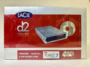 LaCie D2 DVD RW 8.5GB Dual layer ,  FireWire , Toast 7, Brand New in sealed box  - Picture 1 of 4