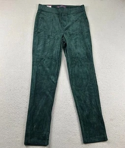 Gloria Vanderbilt Pants Womens Medium Green Corduroy Straight Leg Pull On NWT - Picture 1 of 10