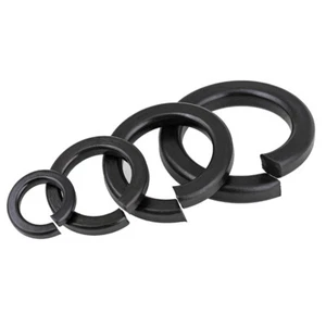 Spring Coil Washers M2 M2.5 M3 M4 M5 M6 M8-M30 Grade 8 Black Lock Spiral Washers - Picture 1 of 4