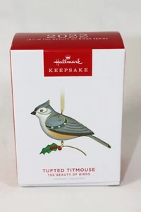 2022 Hallmark Ornament TUFTED TITMOUSE 18. in The Beauty of Birds Serie NEU - Bild 1 von 4