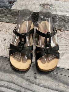 Haflinger Leather Slip On Sandals Size US 7/EURO 38 - Picture 1 of 11