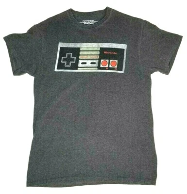 Camiseta Nintendo Entertainment System, talla M, para hombre, gris oscuro, 2016 (T9D) Foto 1 de 3