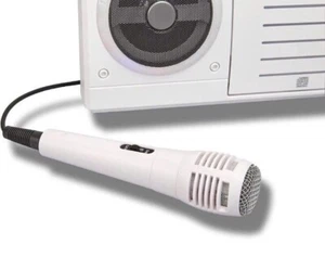 Starion KS303W-B Portable Bluetooth/CD+G Karaoke Machine - White (NEW) - Picture 1 of 5